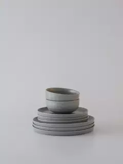 Set x6 bowl fushion grey