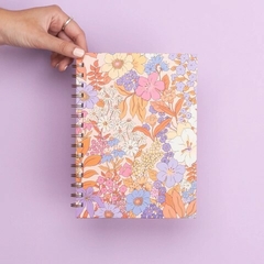 Cuaderno A5 tapa dura rayados - Magnolias