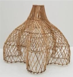 Lamparas tulip rattan