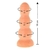 PLUG 3 BALLS GRADUAL PELE SILICONE 16X4 CM SOFT LINE 4954 - loja online