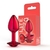 PLUG ANAL JOIA METAL P LITE CONICO VERMELHO 5957