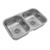 Pileta Acero Inoxidable Cocina Doble CC28 59x34x13 L430 Johnson Aceros