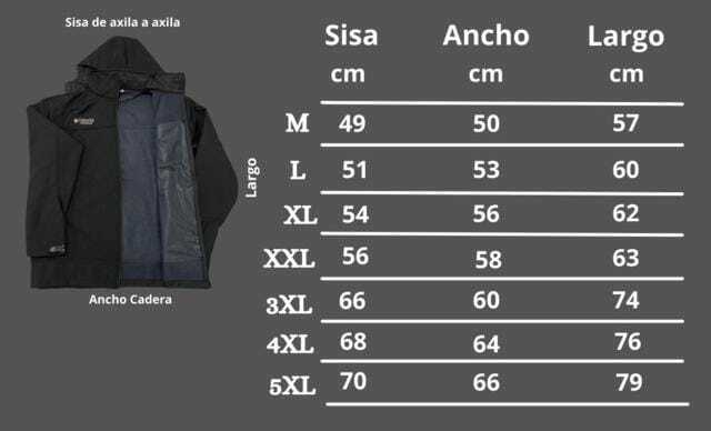 Campera Columbia neoprene impermeable