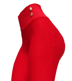 Calça flare vermelho cereja, tam. G(44), tecido colmeia na internet