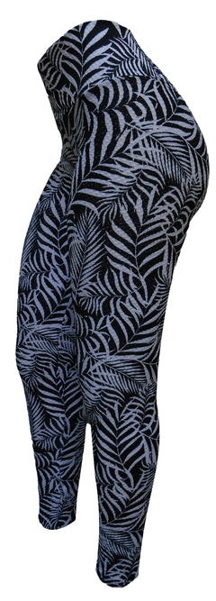 Calça Legging preto e branco, tam. M(40/2), tecido jacquard. na internet