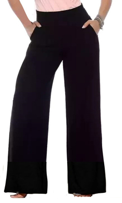 Pantalona preta social bolsos,do P ao plus size (60/62), bolsos frente, suplex. na internet