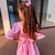 Vestido Infantil Primavera Verão Rosa Bebê Riscos Coloridos - loja online