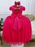 Vestido Infantil Pink Com Busto Nervura e Pérolas Damas na internet