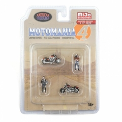 American Diorama Set com 4 Figuras Motomania 4 Mijo - 1/64