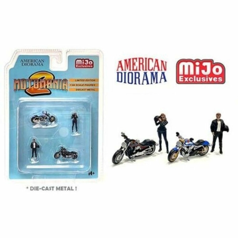 American Diorama Set com 4 Figuras Motomania 2 Mijo 1 64
