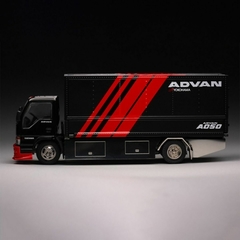 Imagem do Peako Y.E.S. Semi Wide Wing Custom Truck Advan Black Red - 1/64