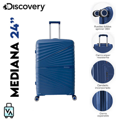 Valija Mediana Discovery Azul PP (24")