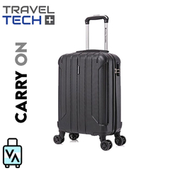 Valija Carry On Negra Travel Tech (20")