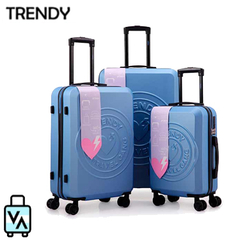 Set Valijas Trendy x3 Azul (20", 24" y 28")