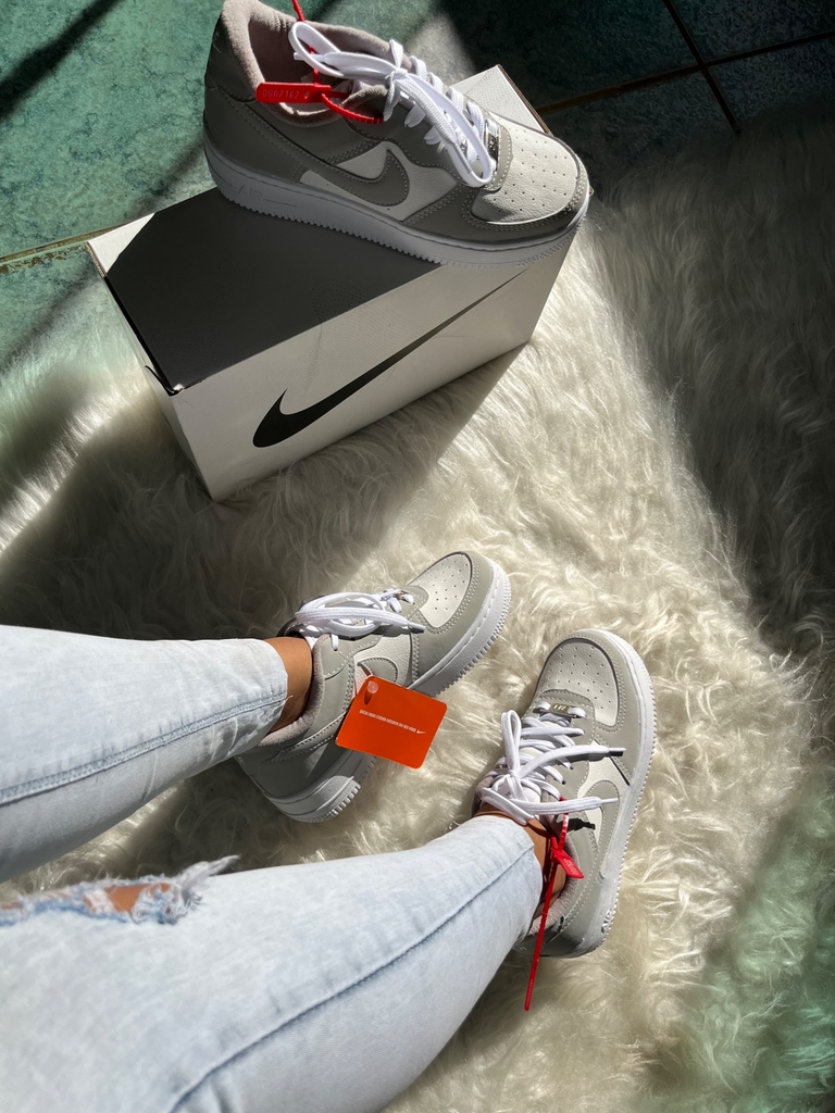 Tenis nike air cheap force cinza