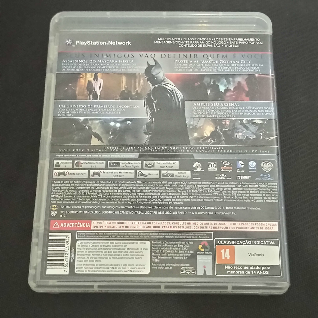 Jogo Batman: Arkham Origins - PS3