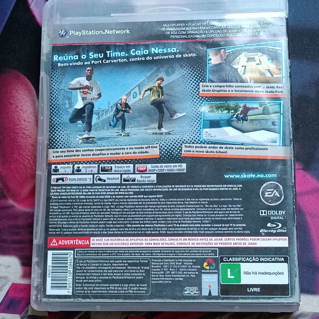 🎮 Jogo PS3 Skate 3 em segunda mão durante 10,27 EUR em Almoinhos na  WALLAPOP