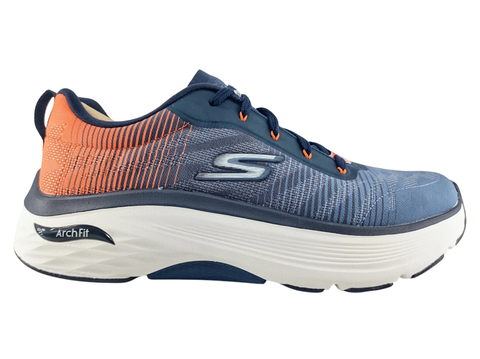 SKECHERS MAX CUSHIONING ARCH FIT NAVY ORANGE