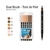 Caneta Brush Pen 2 Pontas Cis 6 Cores Tons Pele - comprar online