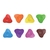 Giz de Cera Triangular Chato 8 Cores - comprar online