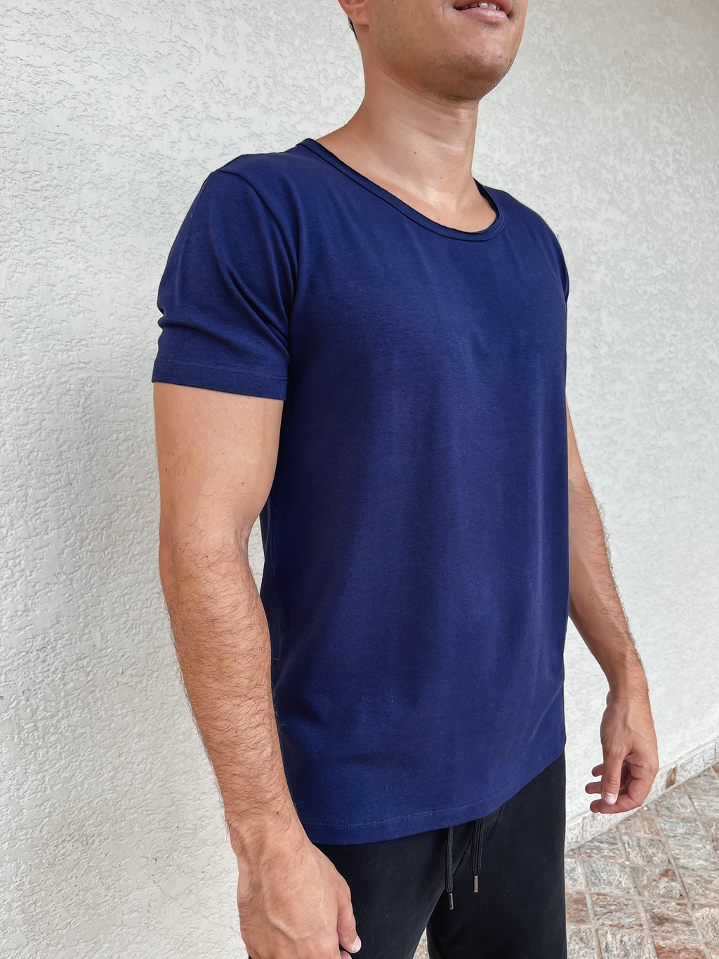 Camiseta Azul Marinho Lisa Comprar em Lu Basics