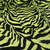Micropeluche Estampado - Cebra Verde Fluo y Negro