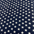 Gabardina Acrílica Estampada - Estrellas Azul Marino y Blanco