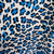 Micropeluche Estampado - Leopardo natural y turquesa