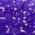 Tul Flocado Estrella - Violeta