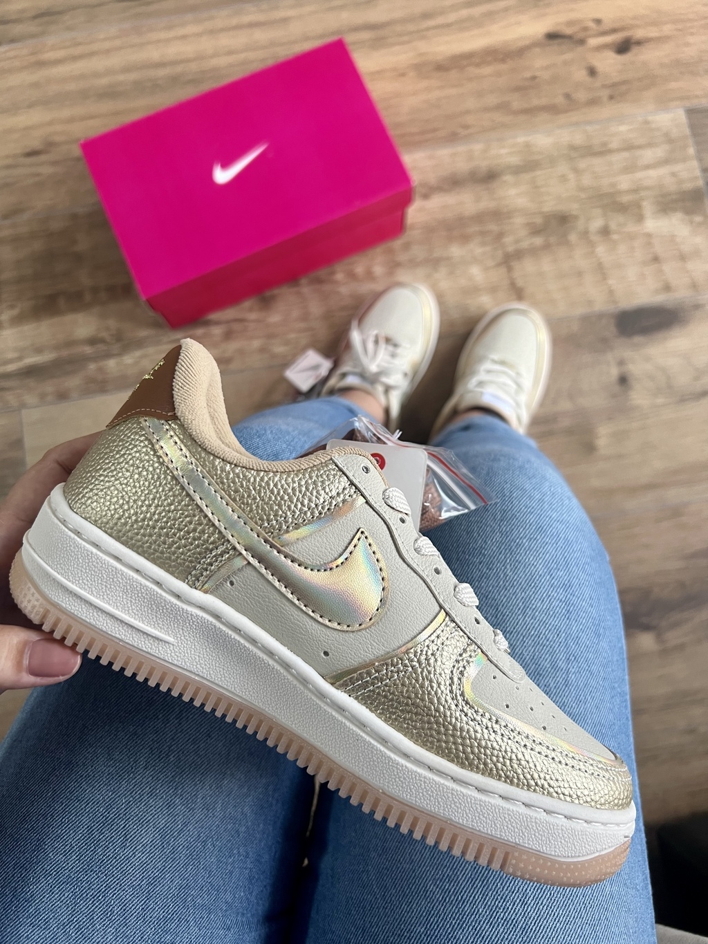 Cadarço dourado para deals tenis