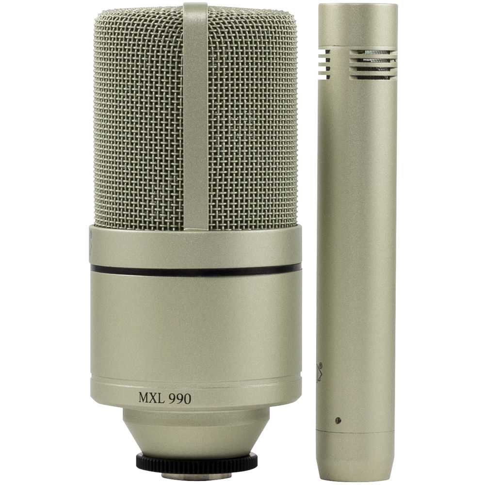 Kit de Microfones Condensadores MXL 990/991 para Vocal e