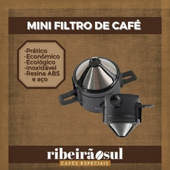 Mini filtro de café de aço inoxidável reutilizável - ☕❤️OS MELHORES CAFÉS ESPECIAIS DO SUL DE MINAS 