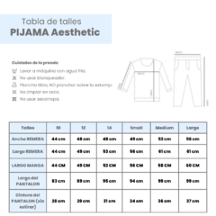 Pijama Aesthetic - tienda online
