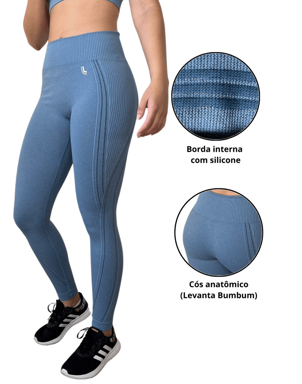 Calça Legging Academia alta compressão Lupo Sport - Aluxe Tecidos e  Confecções