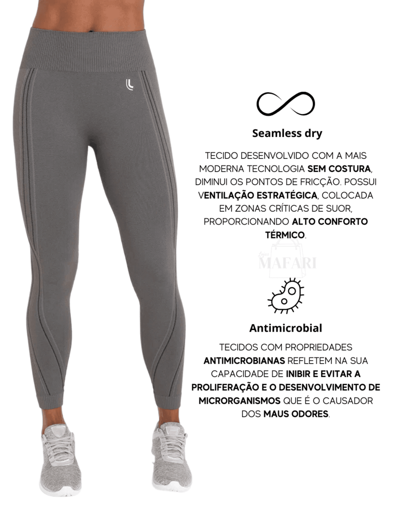 Calça Legging Lupo Academia Grossa Cintura Alta 71053