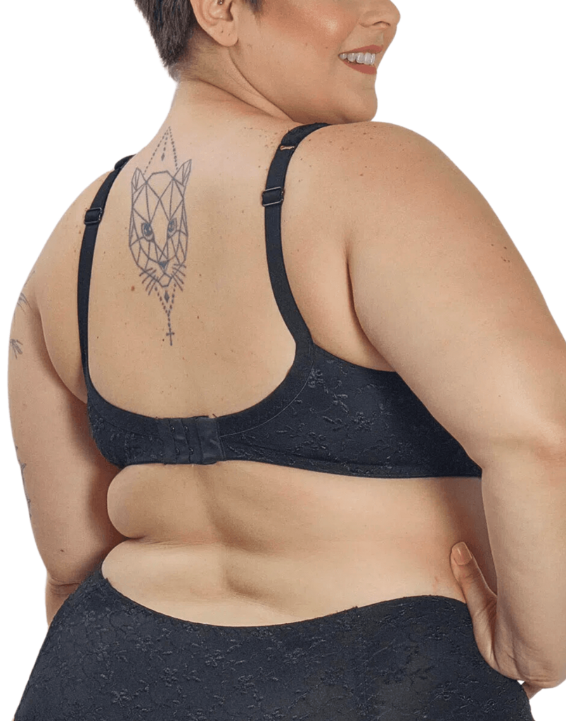 MELENECA Sutiã feminino sem alças para busto grande nas costas suavizando  plus size com aro, Preto, 34C