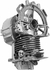 Bloco do motor GX35 para roçadeira Honda UMK435 - comprar online
