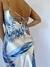 Vestido Vanessa Azul Folha - comprar online