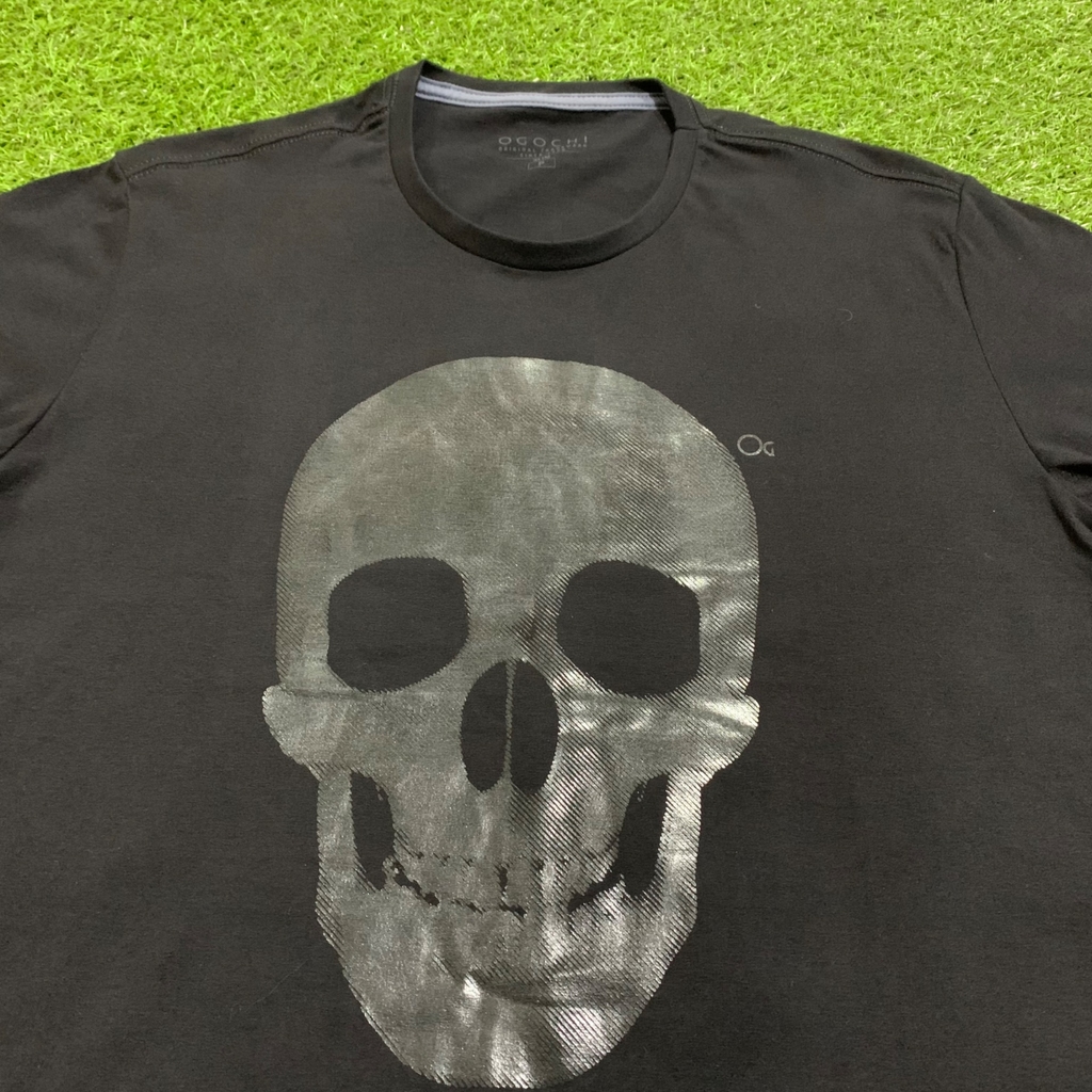 Camisa John John Masculina Fire Skull Branca 