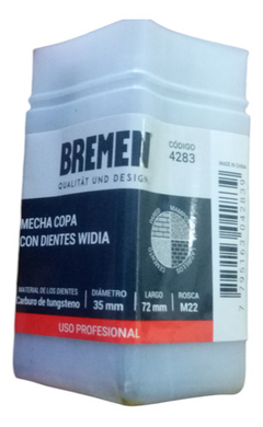 Sierra De Copa 40mm Diente De Widia Pared M22 Bremen 4284 - comprar online