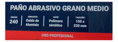 1 Unidad Paño Abrasivo Bremen G240 Grueso 15cm X 23cm 8035 - comprar online