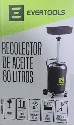 Recolector Aceite Vaciado Neumatico De Pie Embudo 80 Litros - comprar online