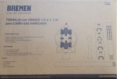 Imagen de Terraja Manual C/ Crique Bremen 1/2 A 1 1/4 Galvanizado 7180