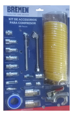 Kit De Accesorios Para Compresor De 20 Piezas Bremen 6673 - Herramientas Dali