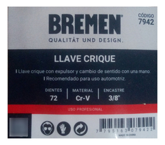 Llave Crique Encastre 3/8 Con Expulsor Bremen 7942 - tienda online