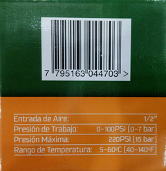 Filtro Regulador De Aire C/ Manometro Y Trampa Agua 1/2 4470 - Herramientas Dali