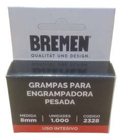 Grampas Para Engrampadora Manual Pesada Bremen 2328 8mm - comprar online