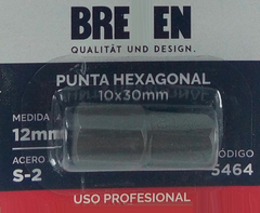 Punta Hex. Allen 12mm Encastre 10mm Largo 30mm Bremen 5464 en internet