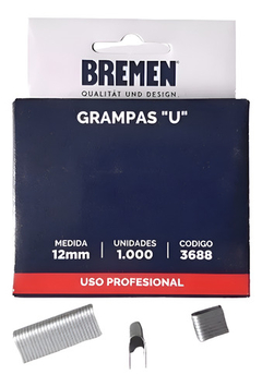 Grampas Grapas U Bremen Engrampadora Manual 12 Mm 1000 Pzs