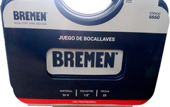 Set Herramientas Llaves Tubo Crique Bremen 22pz Enc 1/2 6660 - comprar online